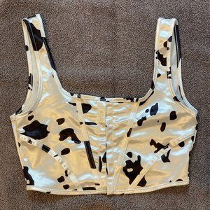 Cow Print Corset Top